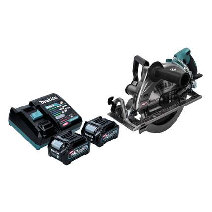 Makita RS 002 GD2 Cordless circular saw 40 V max. 260 mm brushless + 2x rechargeable battery 2.5 Ah + charger