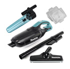 Aspirador inalámbrico Makita DCL 182 ZB 18 V negro + 1x accesorio separador ciclónico + 2x bolsas de filtro de fieltro - sin batería, sin cargador