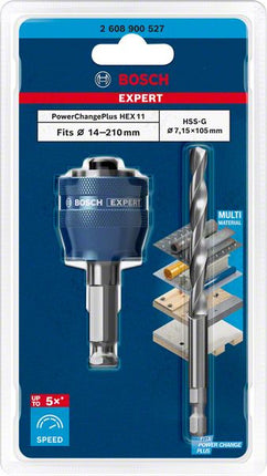 Bosch EXPERT Power Change Plus Hex 11 Adapter 7,15 x 105 mm HSS-G wiertło ( 2608900527 ) wielomateriałowe węglik spiekany - następca 2608594258