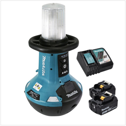 Makita DML 810 RM cordless LED floodlight 18 / 36 V (2 x 18 V) 5500 lm IP54 + 2x battery 4.0 Ah + charger