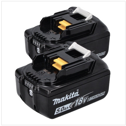 Makita DML 810 T batteria LED per illuminazione di superfici 18 / 36 V ( 2 x 18 V ) 5500 lm IP54 + 2x batteria 5,0 Ah - senza caricabatterie