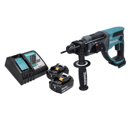 Makita DHR 202 RF Akku Kombihammer 18 V 2,0 J SDS Plus + 2x Akku 3,0 Ah + Ladegerät