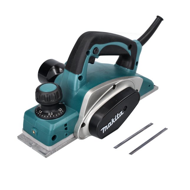 Cepillo de rebajar / cepillo eléctrico Makita KP 0800 620 W 82 mm + cuchilla reversible - sin maletín