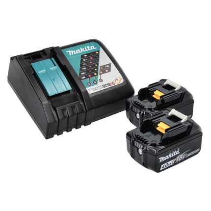 Makita DSS 611 RM scie circulaire portative sans fil 18 V 165 mm + 2x batterie 4,0 Ah + chargeur