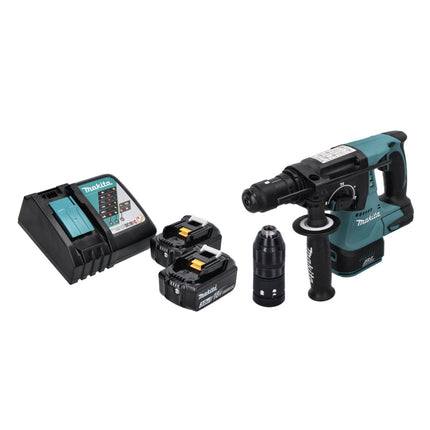 Taladro percutor a batería Makita DHR 243 RF 18 V SDS plus Brushless + 2x batería recargable 3.0 Ah + cargador