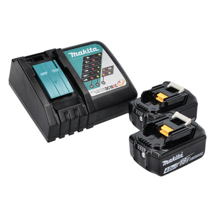 Makita DHR 243 RM trapano a percussione a batteria 18 V SDS plus Brushless + 2x batteria 4,0 Ah + caricabatterie