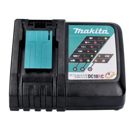 Kit di alimentazione Makita 18 V con 1x batteria BL 1820 B 2,0 Ah ( 197254-9 ) + caricabatterie DC 18 RC ( 195584-2 )