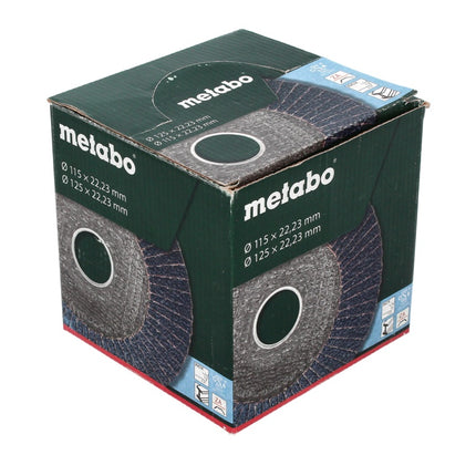 Metabo Disco abrasivo lamellare P120 125 mm 22,23 mm ( 10 x 623154000 ) - per smerigliatrici angolari