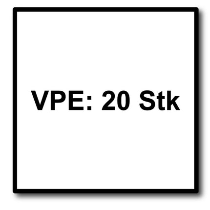 Disco de lijado de láminas Metabo, disco dentado P 40 125 mm 22,23 mm (20 x 623147000) para amoladoras angulares