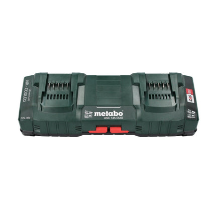 Kit de base Metabo 18 V LiHD + 2x batterie 4,0 Ah + chargeur ASC 145 DUO + ​​metaBOX