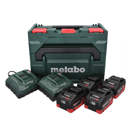Metabo 18 V LiHD Basis Set + 4x Akku 8,0 Ah + 2x ASC 55 Ladegerät + metaBOX