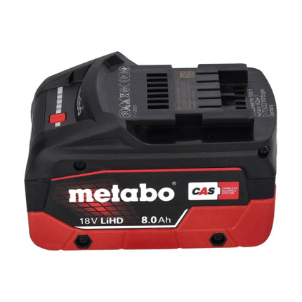 Set básico Metabo 18 V LiHD + 2x batería 8,0 Ah + cargador ASC 145 DUO + ​​metaBOX