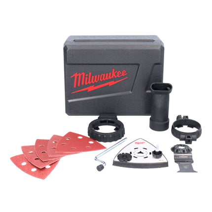 Milwaukee M18 FMT-201X FUEL multiherramienta a batería 18 V sin escobillas + 1x batería 2.0 Ah + cargador + set de accesorios 7 piezas + caja HD