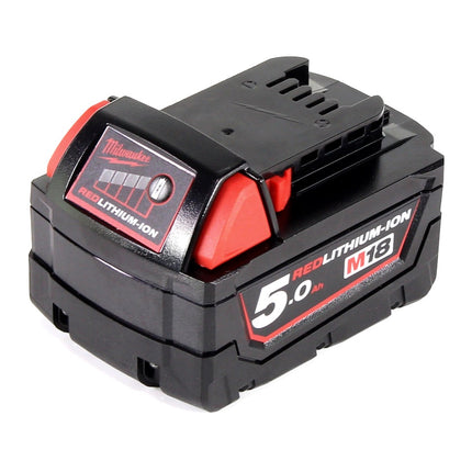 Milwaukee M18 FMT-501X FUEL multiherramienta a batería 18 V sin escobillas + 1x batería 5.0 Ah + set de accesorios 7 piezas + caja HD - sin cargador
