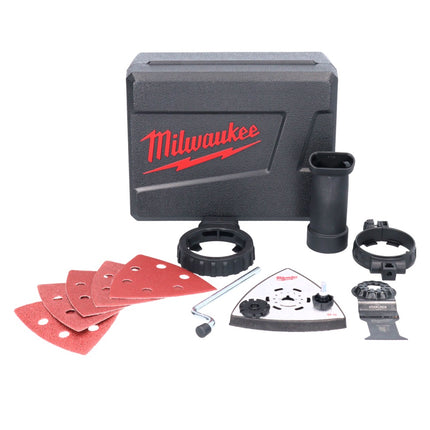 Milwaukee M18 FMT-501X FUEL multiherramienta a batería 18 V sin escobillas + 1x batería 5.0 Ah + cargador + set de accesorios 7 piezas + caja HD
