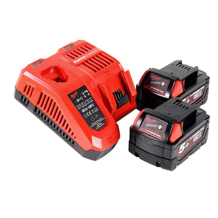 Milwaukee M18 FMT-502X FUEL multiherramienta a batería 18 V sin escobillas + 2x baterías 5.0 Ah + cargador + set de accesorios 7 piezas + caja HD