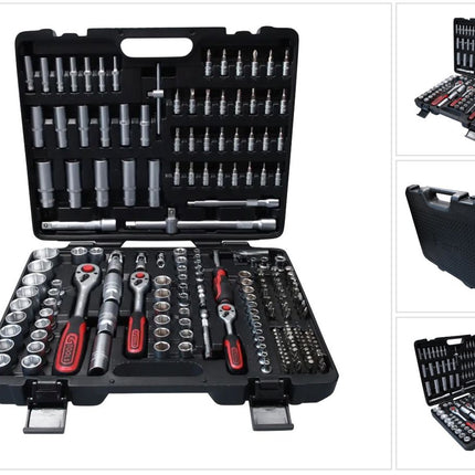 KS TOOLS 1/4"+3/8"+1/2" Steckschlüssel-Satz, 195-tlg ( 917.0795 ) - Toolbrothers