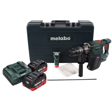 Metabo KHA 18 LTX BL 40 martillo combinado a batería 18 V 8,6 J SDS max sin escobillas + 2x batería 8,0 Ah + cargador + maletín