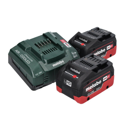 Metabo KHA 18 LTX BL 40 martillo combinado a batería 18 V 8,6 J SDS max sin escobillas + 2x batería 8,0 Ah + cargador + maletín