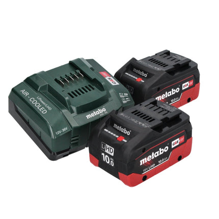 Metabo KHA 18 LTX BL 40 martillo combinado a batería 18 V 8,6 J SDS max sin escobillas + 2x baterías 10,0 Ah + cargador + maletín
