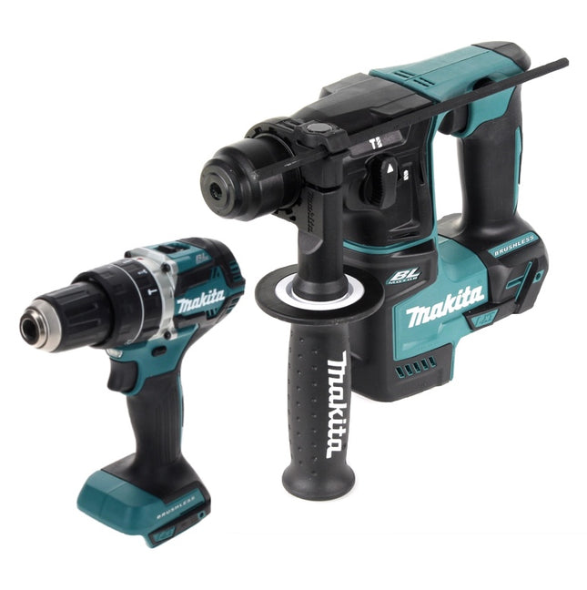 Makita DLX 2278 Cordless Combo Kit Brushless + DHP 484 impact drill 54 Nm + DHR 171 hammer drill 1.2 J Solo - without battery, without charger