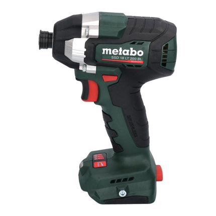 Metabo SSD 18 LT 200 BL Atornillador de impacto inalámbrico 18 V 200 Nm 1/4" sin escobillas + 1x batería 4,0 Ah + metaBOX - sin cargador