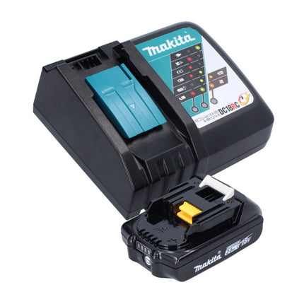 Herramienta multifunción a batería Makita DTM 52 RA1 18 V Starlock Max sin escobillas + 1x batería recargable 2,0 Ah + cargador