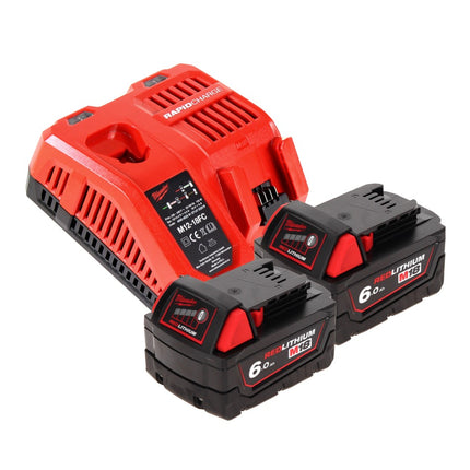 Milwaukee M18 TLED LED Torch + 2x Batteries 6.0 Ah + Charger