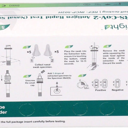 "BERIGHT" Corona Antigen Schnelltest zur Eigenanwendung für Laien / VPE 5er / CE-Zertifizierung / BfArM-Listung (AT1172/21) / PEI Evaluiert - Toolbrothers