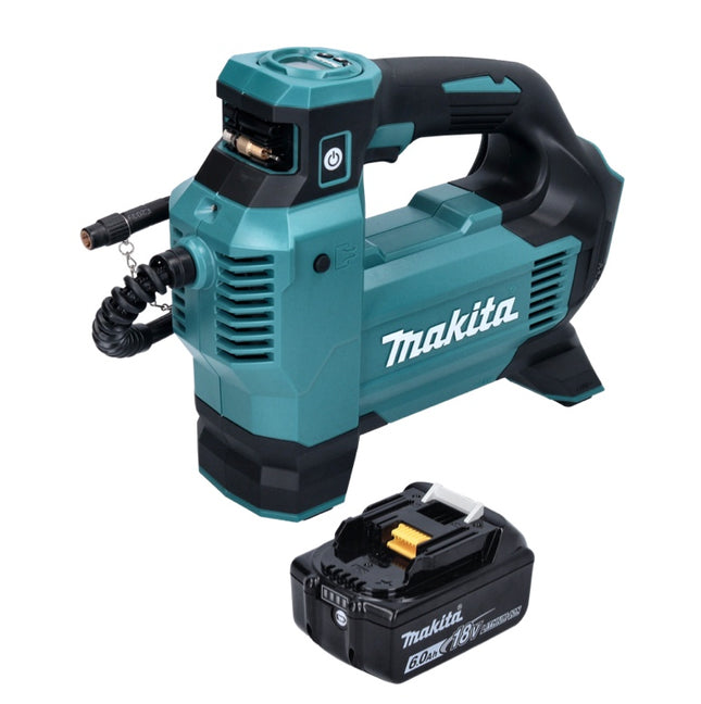 Makita DMP 181 G1 cordless compressor 18 V 11.1 bar + 1x rechargeable battery 6.0 Ah - without charger