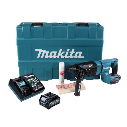 Martillo combinado a batería Makita HR 007 GD101 40 V máx. 3,0 J SDS plus XGT + 1x batería 2,5 Ah + cargador + estuche