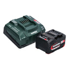 Juego básico Metabo 1x batería Li-Power 18 V 4,0 Ah CAS Li-Ion ( 625027000 ) + cargador rápido ASC 145 ( 627378000 )