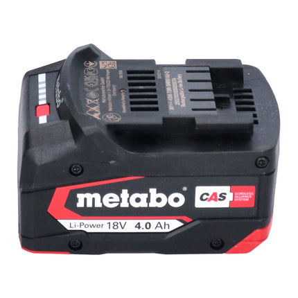 Metabo basic set 4x Li-Power battery pack 18 V 4.0 Ah CAS Li-Ion battery ( 4x 625027000 ) + ASC 145 DUO double quick charger ( 627495000 )