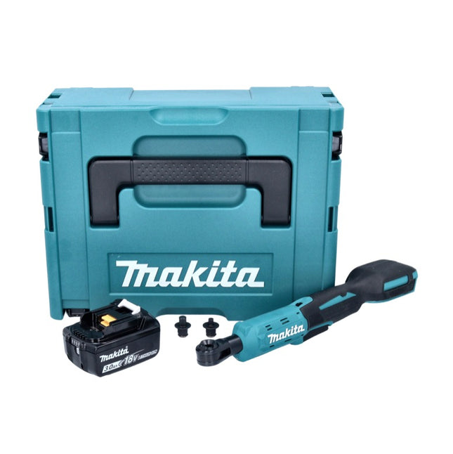Avvitatore a cricchetto a batteria Makita DWR 180 F1J 18 V 47,5 Nm 1/4" 3/8" + 1x batteria ricaricabile 3,0 Ah + Makpac - senza caricabatterie