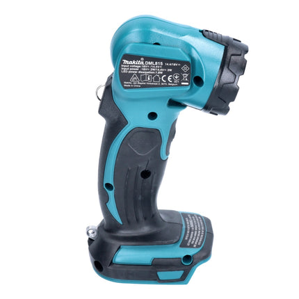 Makita DEADML 815 RG Lámpara de mano LED sin cable 14,4 - 18 V 160 lm + 2x batería recargable 6,0 Ah + cargador