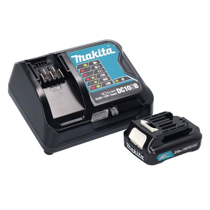 Aspiratore a batteria Makita CL 108 FDSAP 12 V 0,6 L rosa + 1x batteria ricaricabile 2,0 Ah + caricabatterie