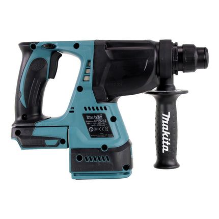 Makita DHR 242 Z Trapano a percussione a batteria 18 V 2,0 J SDS plus Brushless + set di punte e scalpelli da 13 pezzi - senza batteria, senza caricabatterie
