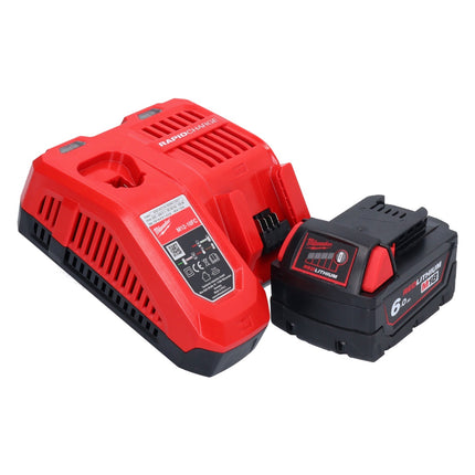 Amoladora angular a batería Milwaukee M18 FSAGV115XPDB-601 18 V 115 mm sin escobillas + 1x batería 6,0 Ah + cargador