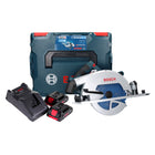 Bosch GKS 18V-68 GC Sierra circular profesional sin cable 18 V 190 mm Biturbo Brushless + 2x batería ProCORE 4,0 Ah + cargador + L-BOXX