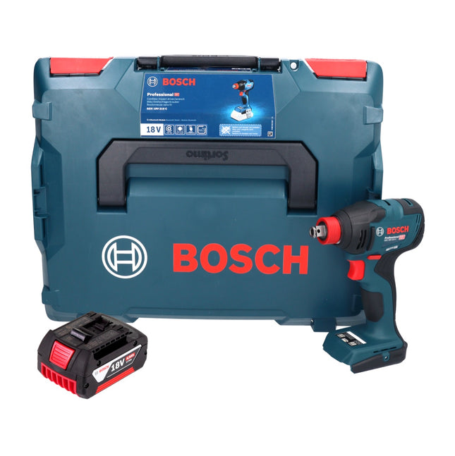 Bosch GDX 18V-210 C Professional cordless impact wrench 18 V 210 Nm brushless + 1x rechargeable battery 4.0 Ah + connectivity module + L-Boxx - without charger