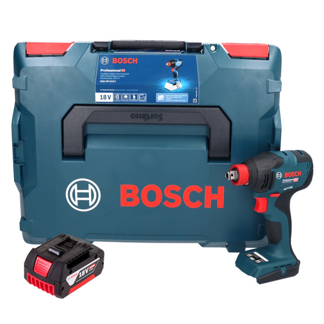 Bosch GDX 18V-210 C Professional cordless impact wrench 18 V 210 Nm brushless + 1x rechargeable battery 5.0 Ah + connectivity module + L-Boxx - without charger