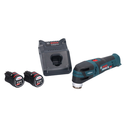 Bosch GOP 12V-28 Cortadora Lijadora Profesional sin Escobillas + 2 Baterías 2.0 Ah + Cargador