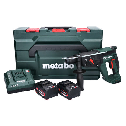 Metabo KH 18 LTX 24 martello combinato a batteria 18 V 2.1 J SDS plus + 2x batteria 4.0 Ah + caricabatterie + metaBOX ( 601712510 )