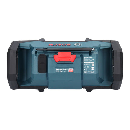 Bosch GPB 18V-2 SC Radio de obra con batería profesional 18 V DAB+ Bluetooth AUX + 1x batería 2,0 Ah - sin cargador