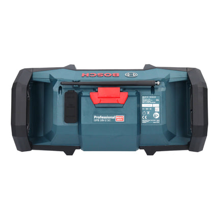 Bosch GPB 18V-2 SC Radio de obra profesional con batería 18 V DAB+ Bluetooth AUX + 1x batería 4,0 Ah + cargador