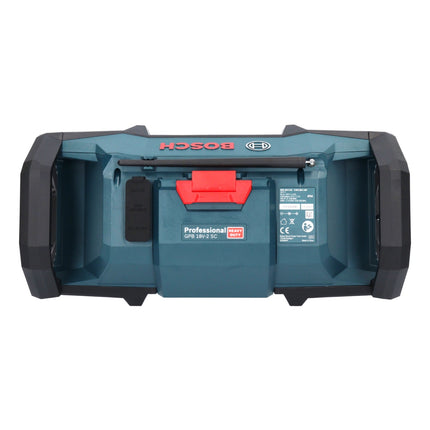 Bosch GPB 18V-2 SC Radio de obra con batería profesional 18 V DAB+ Bluetooth AUX + 1x batería 5,0 Ah + cargador