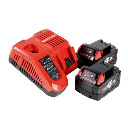 Milwaukee M18 CRAD2-402 Cordless Angle Drill 30Nm Brushless 18V + 2x Batteries 4.0Ah + Charger