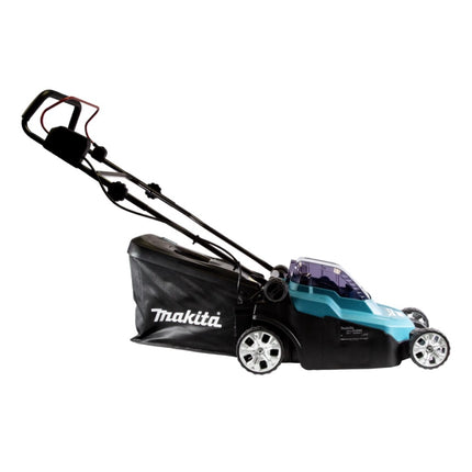 Makita DLM 382 CM2 cortacésped sin cable 36 V ( 2x 18 V ) 38 cm 40 l + 2x batería 4.0 Ah + cargador doble