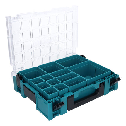 Makita MAKPAC 1 valigetta organizer per minuteria 395 x 295 x 110 mm ( 191X80-2 ) con inserto 13x box
