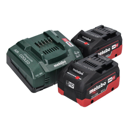 Metabo KH 18 LTX BL 28 Q Trapano a percussione a batteria 18 V 3 J SDS plus Brushless + 2x batteria 8,0 Ah + caricabatteria + metaBOX